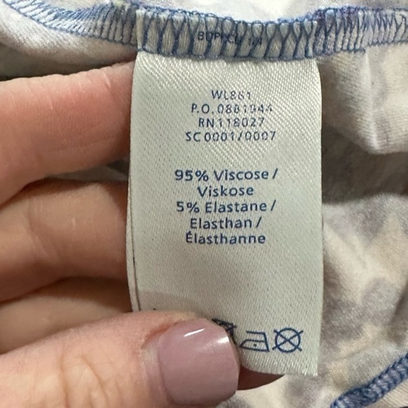 Boden Teal and White Floral Mini Dress - Picture 6 of 7